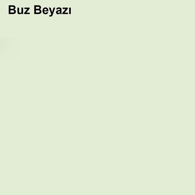 Pastel Yarı Mat Boyası Buz Beyazı 2,5 Lt (3,5 LT)