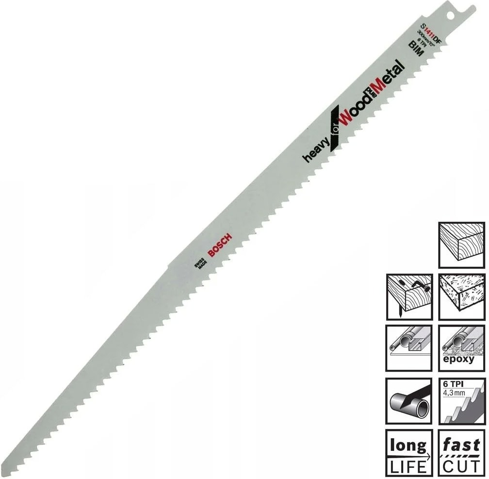 S 1411 Df Ahşap ve Metal Kesim Tilki Kuyruğu Bıçağı