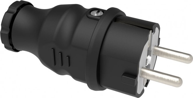 IP44 Monofaze Kauçuk Düz Fiş 1X16A BK1-1402-2011