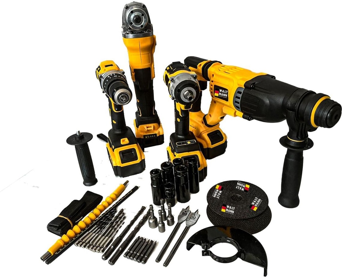 4'lü Set WM350 (Şarjlı Hilti+Şarjlı Spral+Somun SIKMA+10MM Çelik Mandren