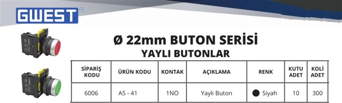 A5-41 (Siyah) Start Buton