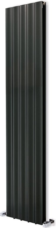 1800 x 395 mm Amber Dikey Antrasit Alüminyum Radyatör Standart Bağlantı