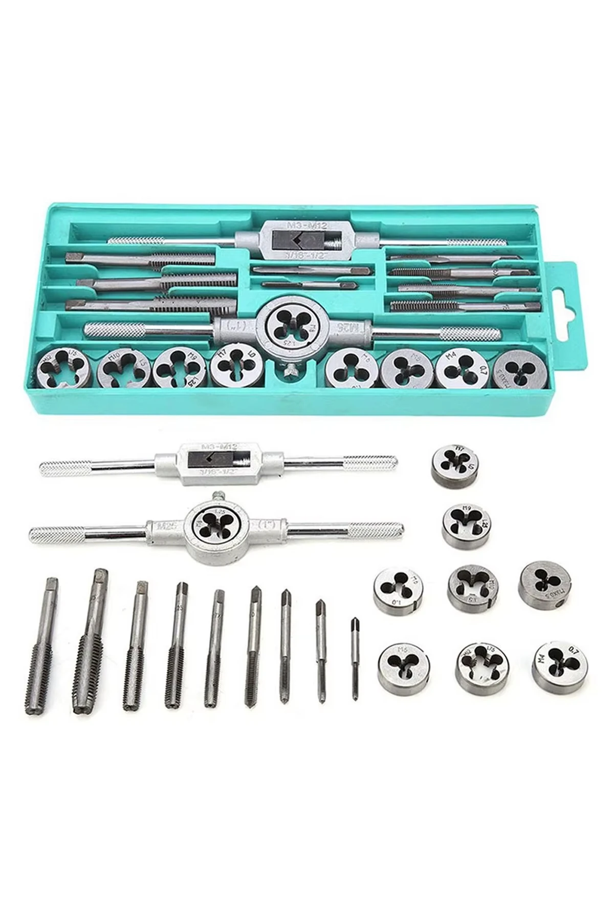 Diş Açma Ve Diş Tamiri Kılavuz Pafta Seti 40 Parça