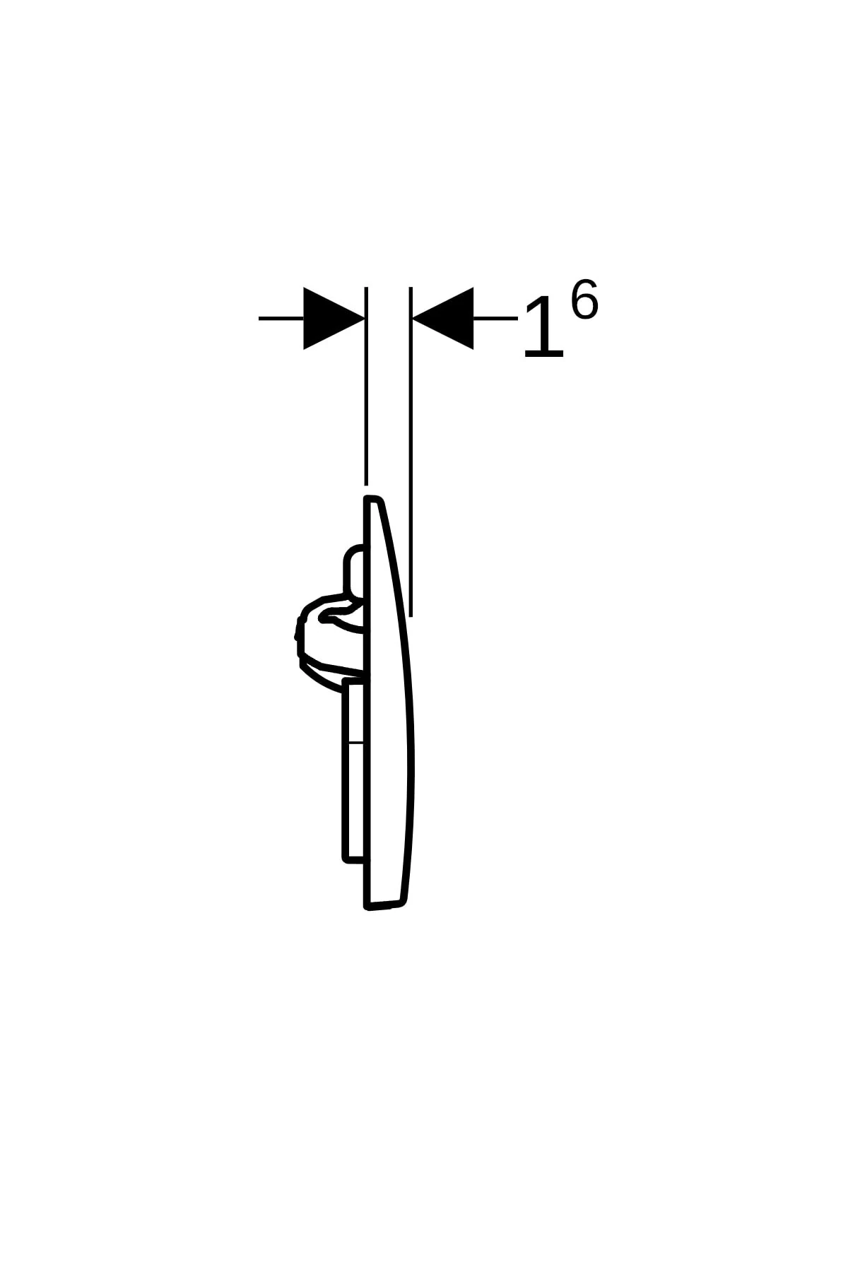Kumanda Kapağı, Alpha20, Çift Basmalı, Beyaz, 115.040.11.5