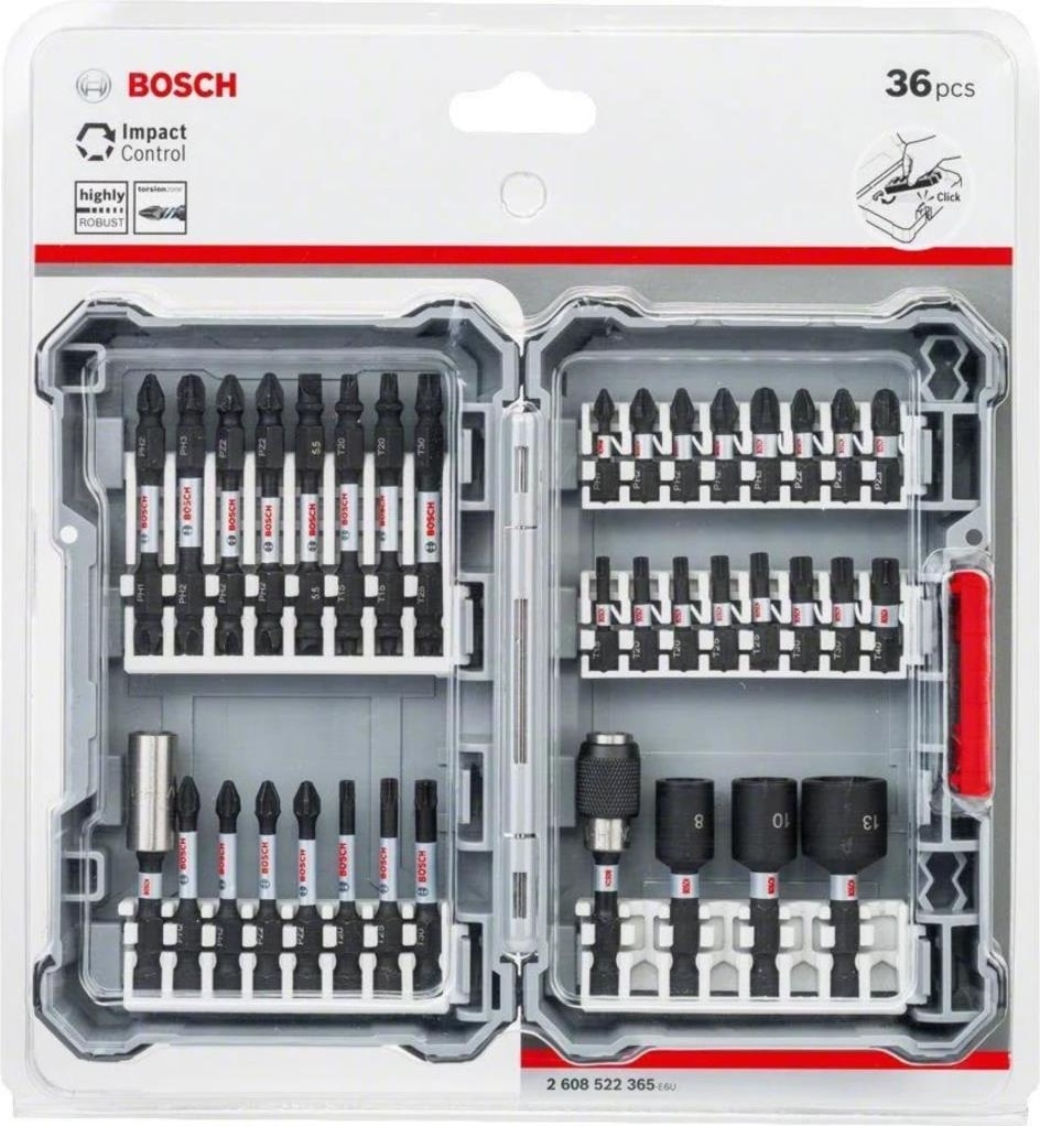 BOSCH Vidalama Ucu Impact Control Set (36 PARÇA)-2608522365
