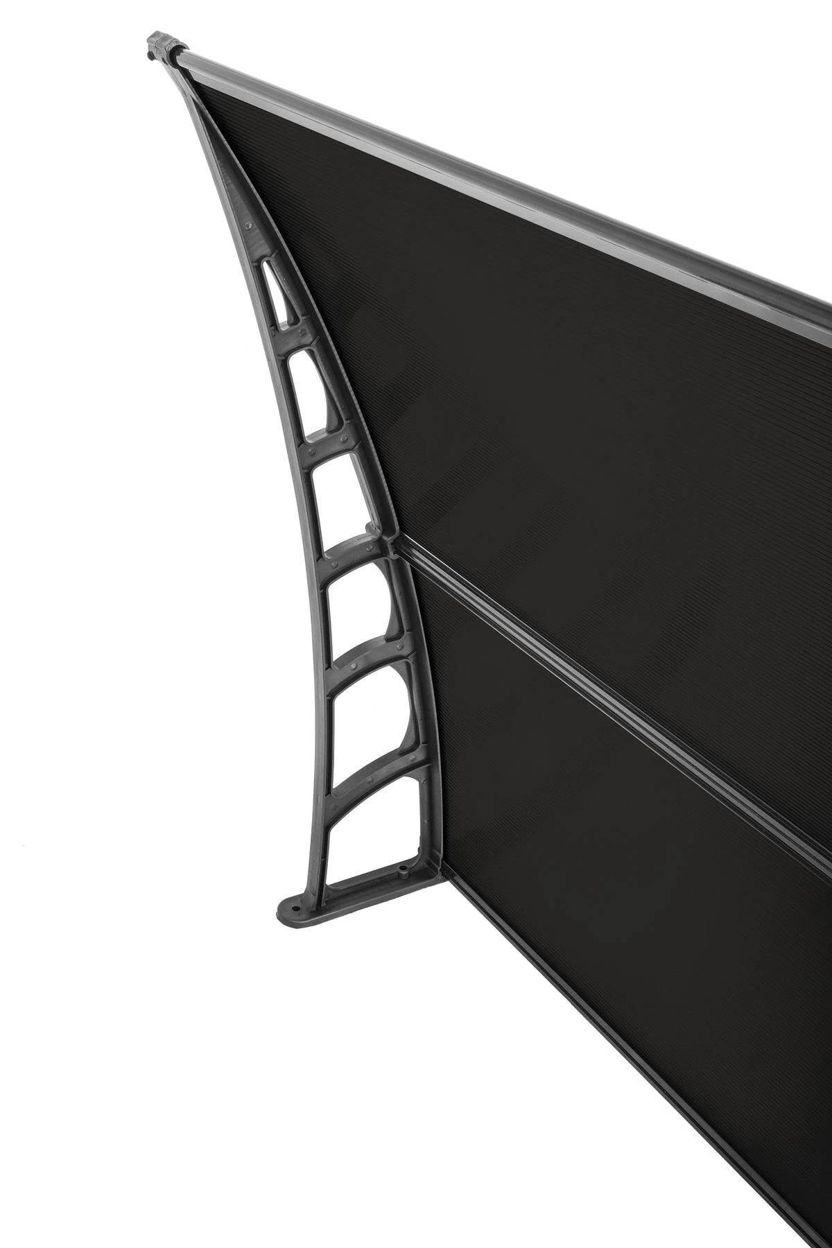 LUPIN Kapı Pencere Üstü Pratik Sundurma 105x360 cm - Siyah