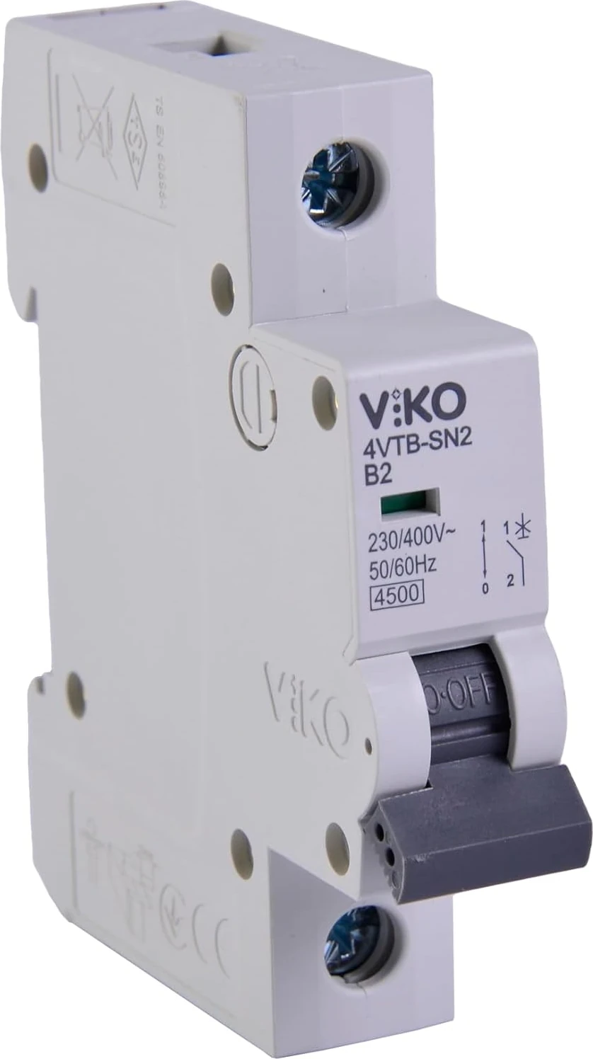 4VTB-1B02 Otomatik Sigorta 4,5ka B Tipi 1 Kutup 02A