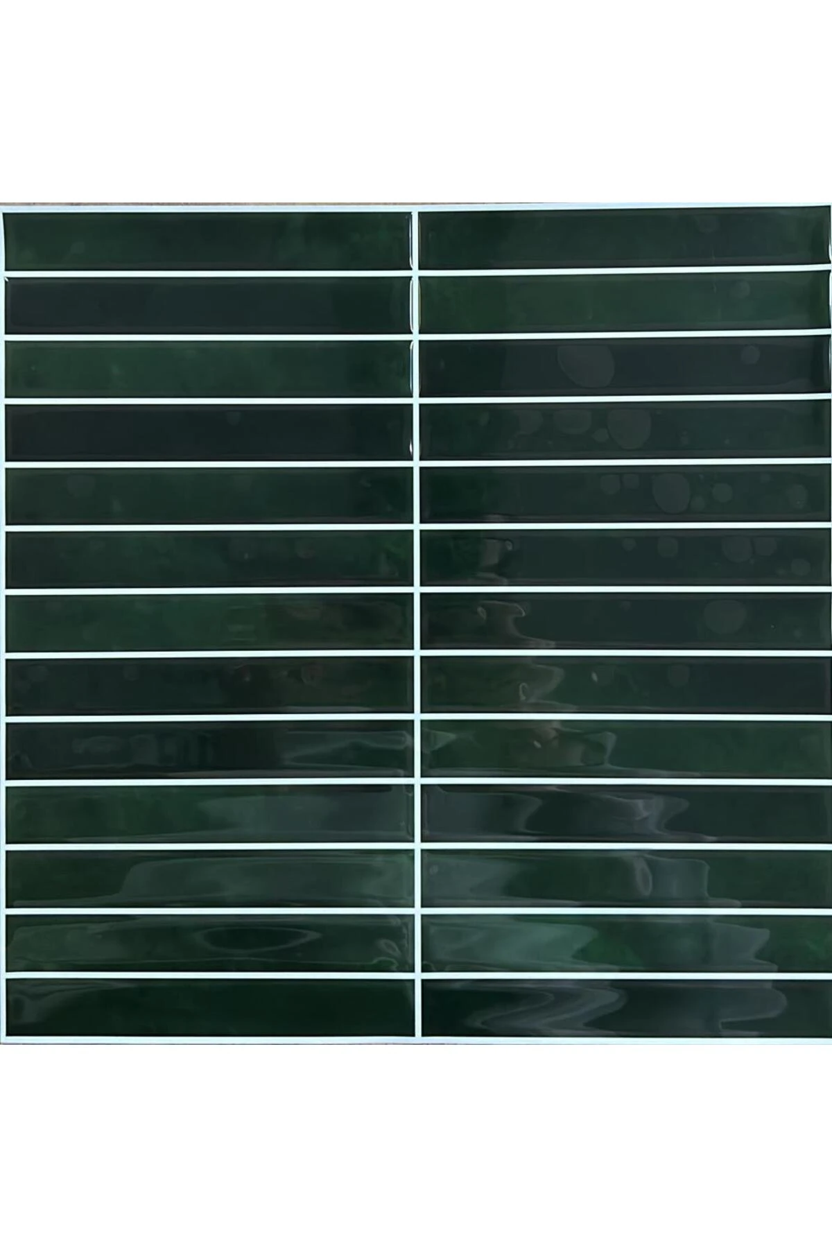3d Yapışkanlı Duvar Kaplama Paneli Mutfak Banyo Salon Ofis 30×30cm Zümrüt Yeşili Epoksi 1 Adet
