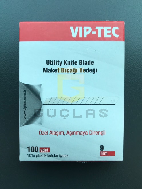 Viptec Dar Maket Bıçağı Yedeği - Ucu 10'lu Paket 100 Adet