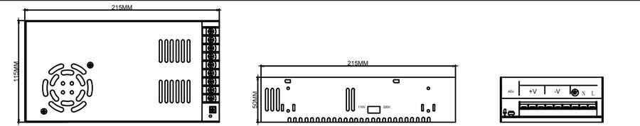 MRW-360-12 360W 12V 30A Metal Kasa Adaptör