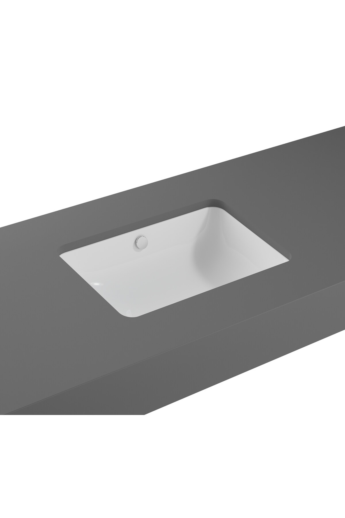 S20 7475b003-0618 Tezgah Altı Lavabo, 48 Cm, Beyaz