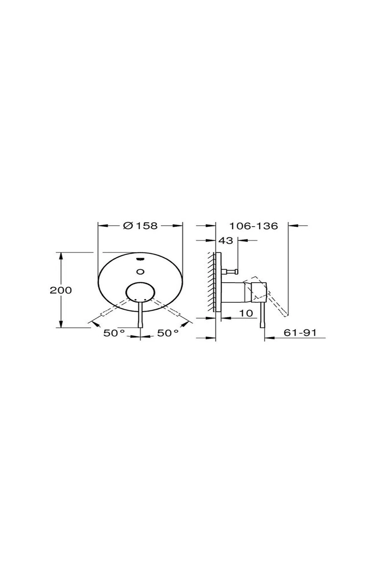 Essence Ankastre Banyo Bataryası - 24167DL1 Bakır