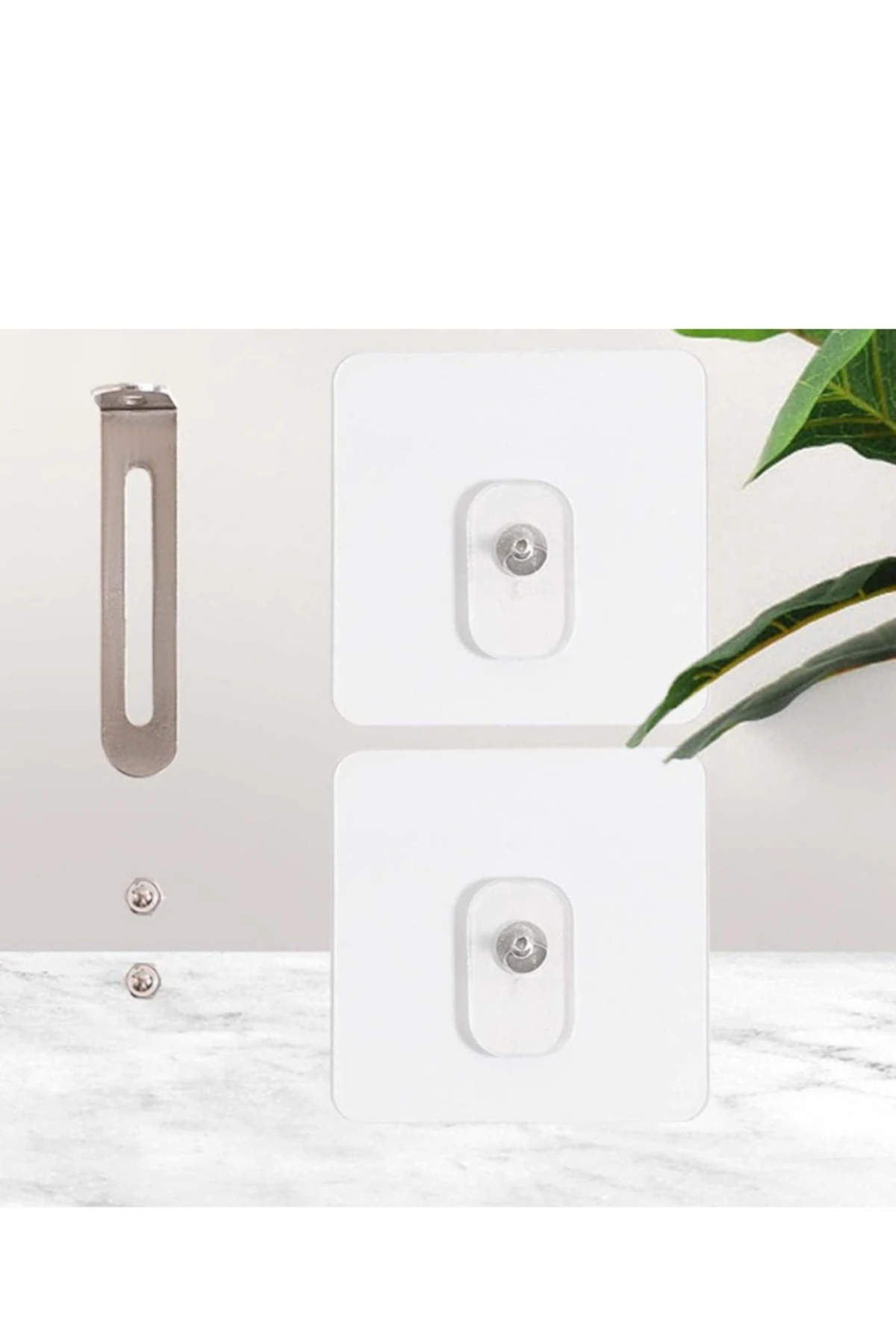 2 Adet Kendinden Güçlü Yapışkanlı Mobilya Duvara Sabitleme Aparatı | Deprem Çocuk Koruma Aparatı