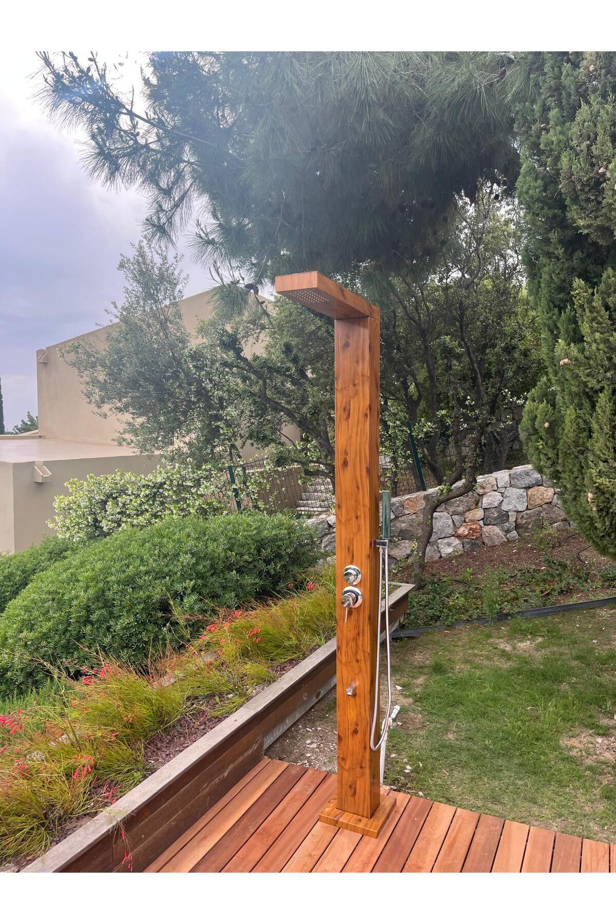 Havuz,bahçe,sahil Duş Sistemleri(AHŞAP) Desenli