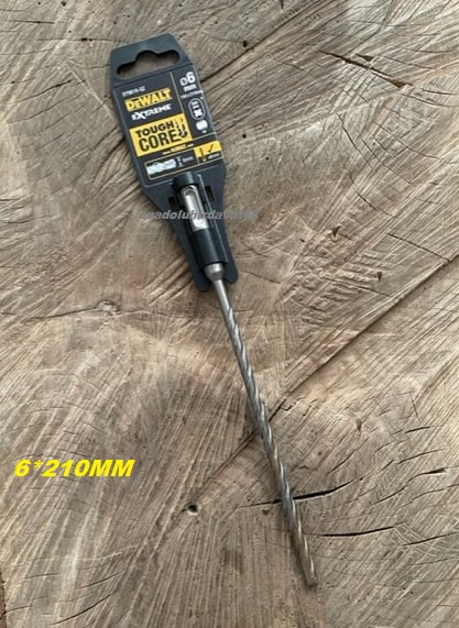 DEWALT 6mm Beton Taş Delme Ucu Mermer Granit Delici Uç Delalet 6*210MM