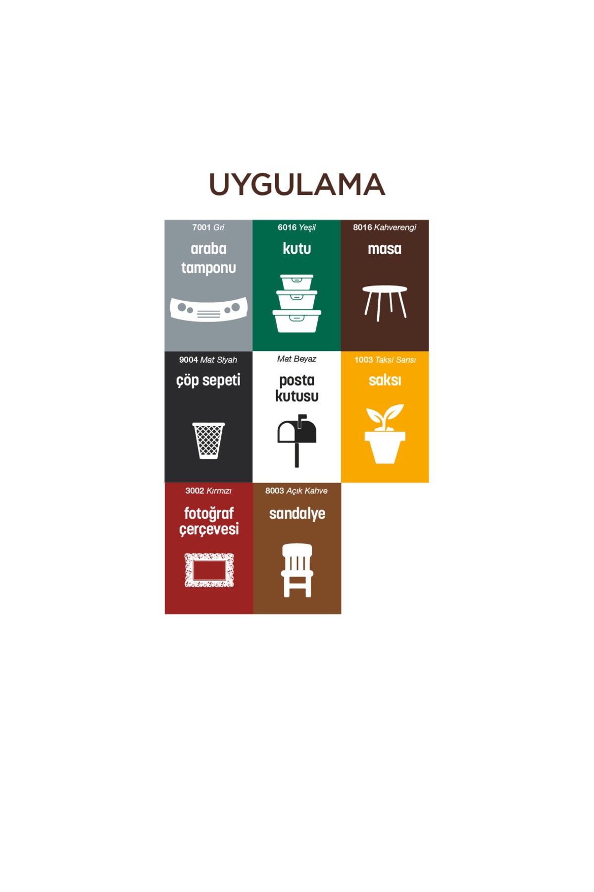 Plastik Yüzey Kahverengi Sprey Boya 400 ml - Ral 8016