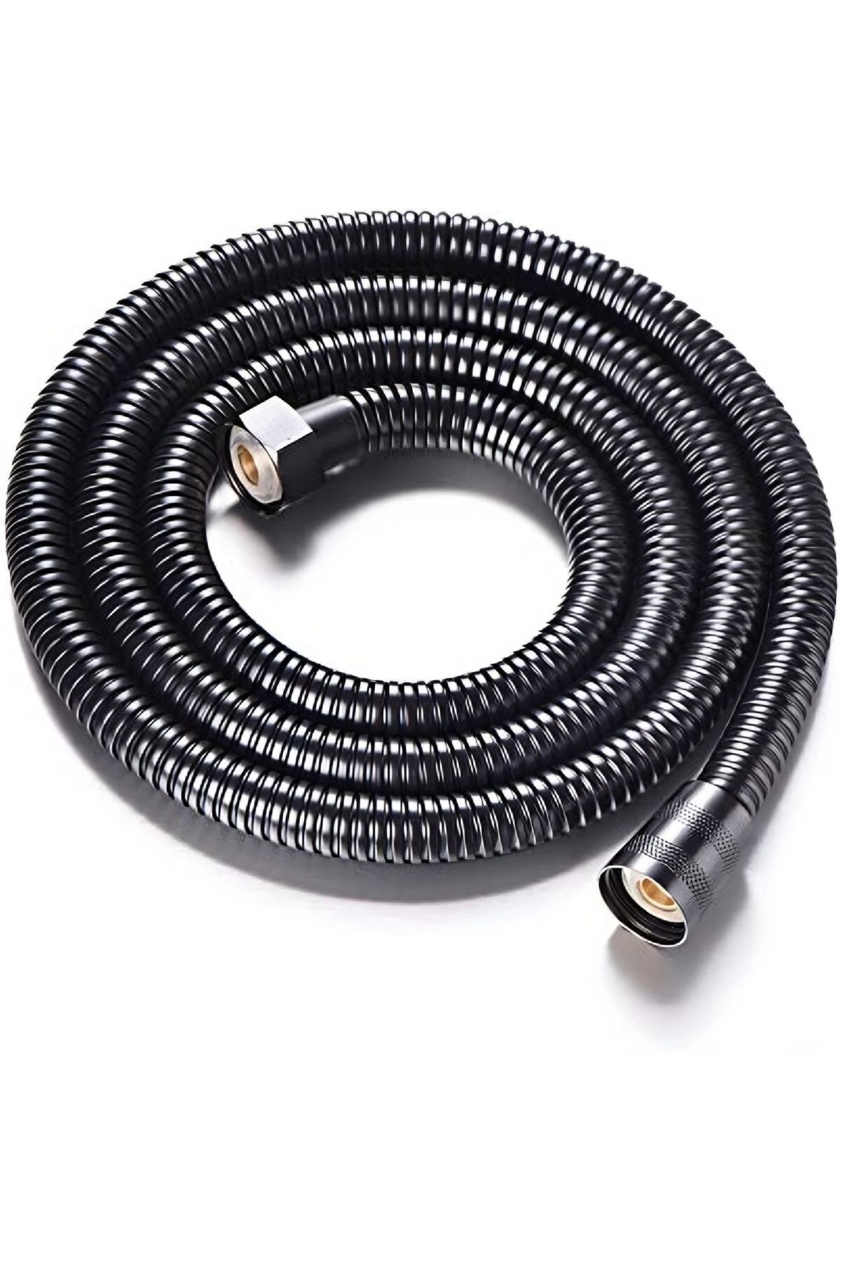 Siyah Duş Seti Duş Başlığı Filtreli Siyah Hortum Siyah Mafsal