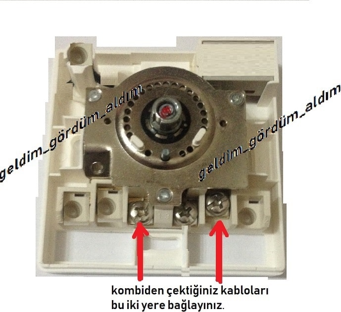 Syn 175 Mekanik Oda Termostatı Kablolu Manuel Analog