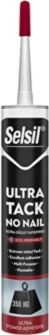 Ultra Tack Hibrit Güçlü Montaj Yapıştırıcı - Kokusuz, UV ve Hava Koşullarına Dayanıklı, 290 ml
