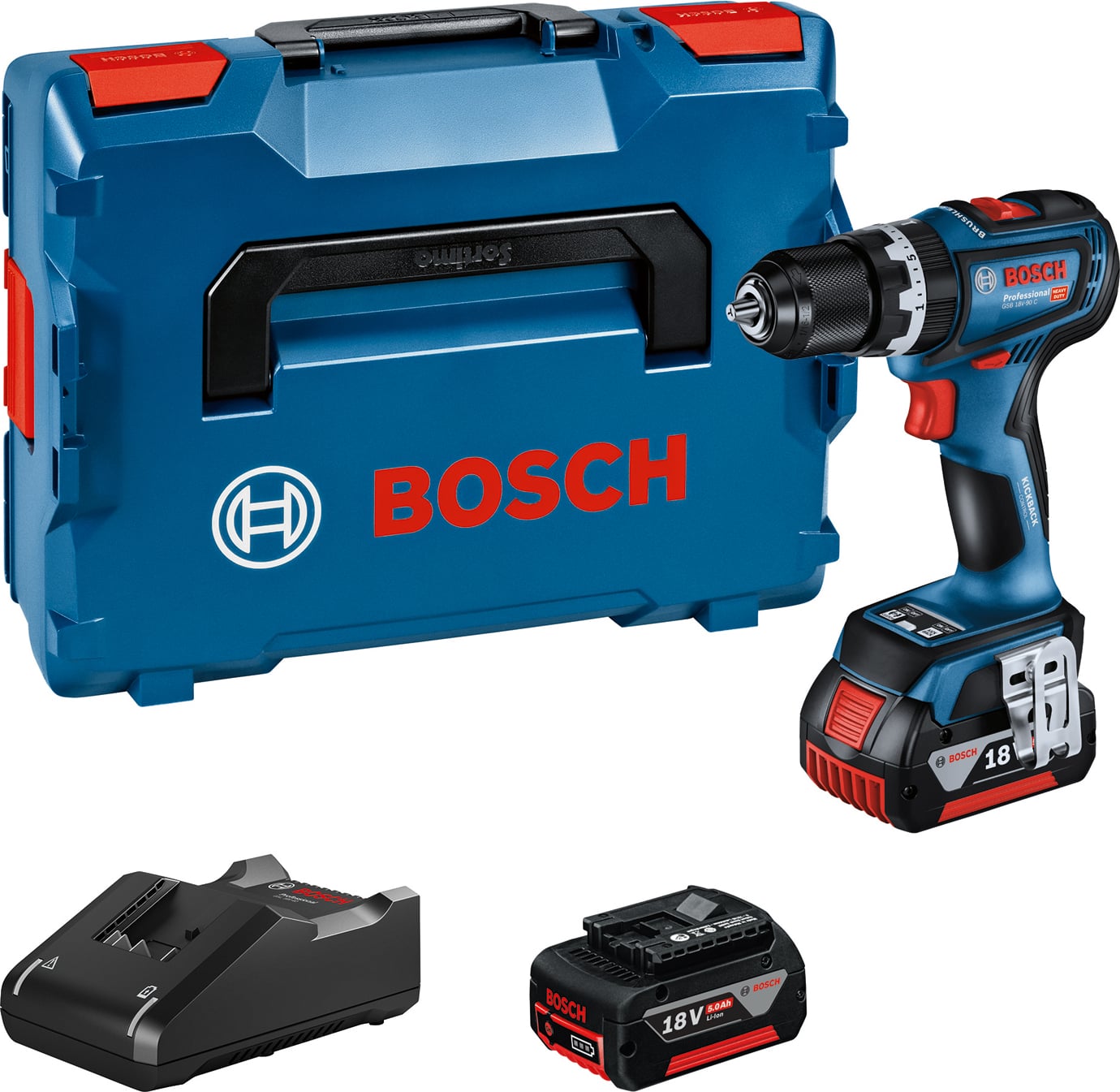 BOSCH Gsb 18V-90 C Çift Akülü Vidalama