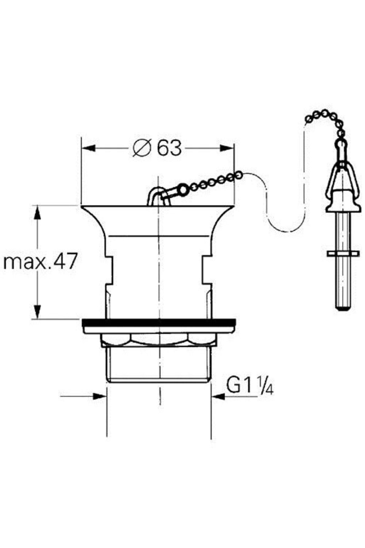 Lavabo Sifon Tapası - 28940000