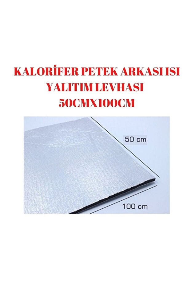 10mm Kalınlık- 2 Adet -50cmx100cm Tasarruf Için Kalorifer Petek Arkası Isı Doğalgaz Faturan Düşür