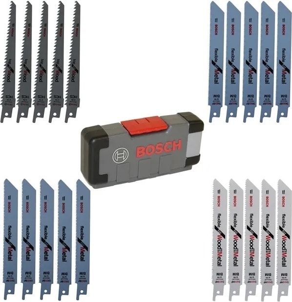 BOSCH 20 Parçalı Ahşap ve Metal Panter Testere Bıçağı Seti