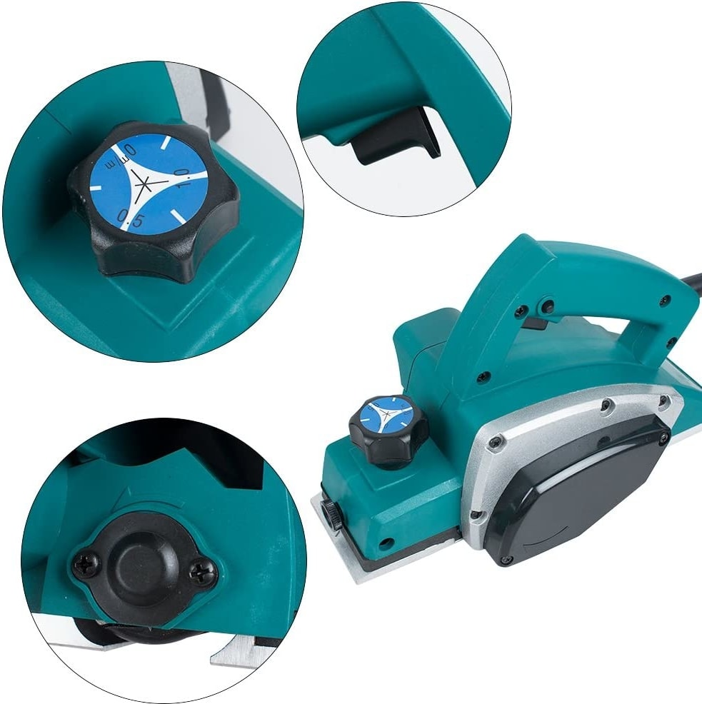 Sjs Metal Sanzıman 3000 W Çift Bıçaklı Professional Planya Makinası + Bıçak