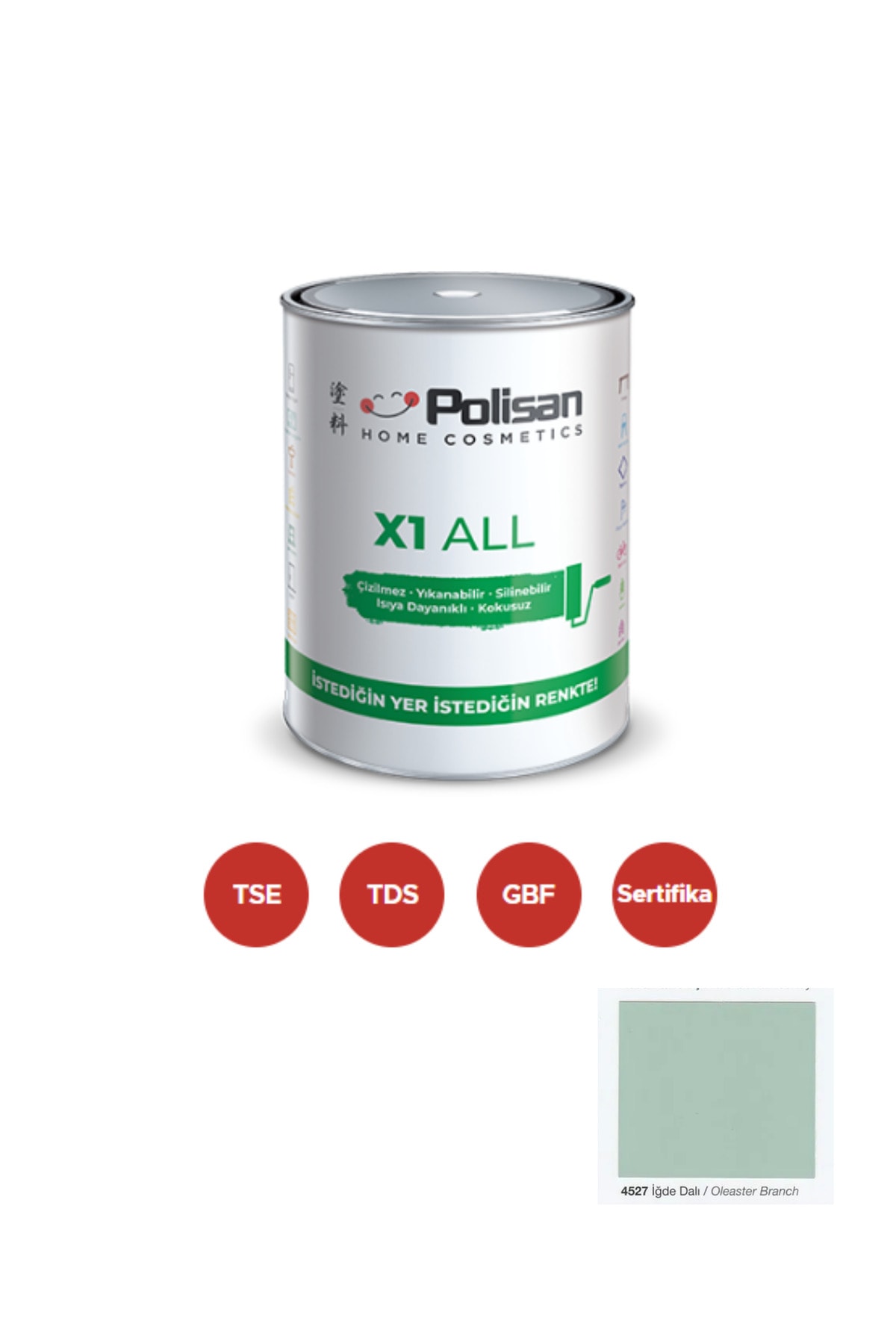 POLİSAN POLİSAN X1 ALL Dönüşüm Boyası 0,75 Lt İğde Nalı / 4527