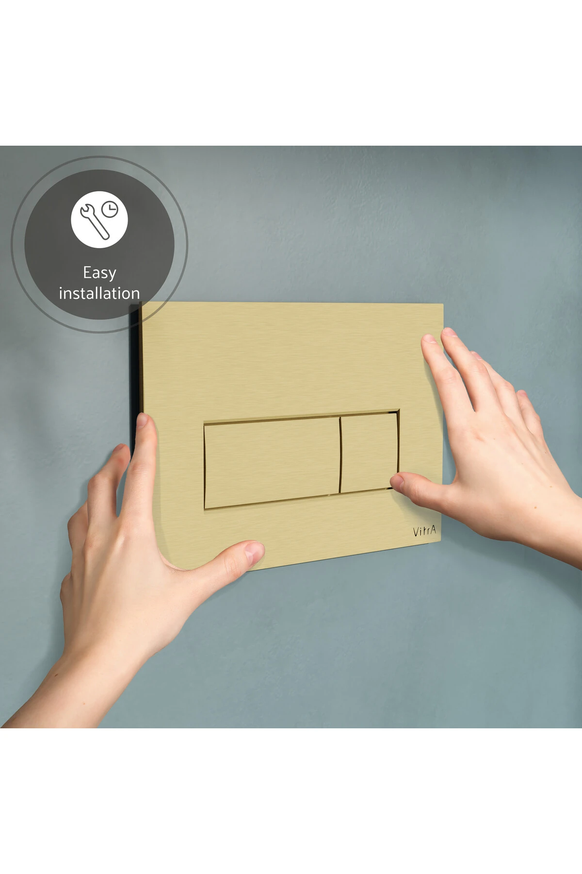 Root Square 740-2325 Kumanda Paneli, Fırçalı Altın