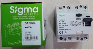 Yangın Koruma Şalteri 4X25 A 300 Ma