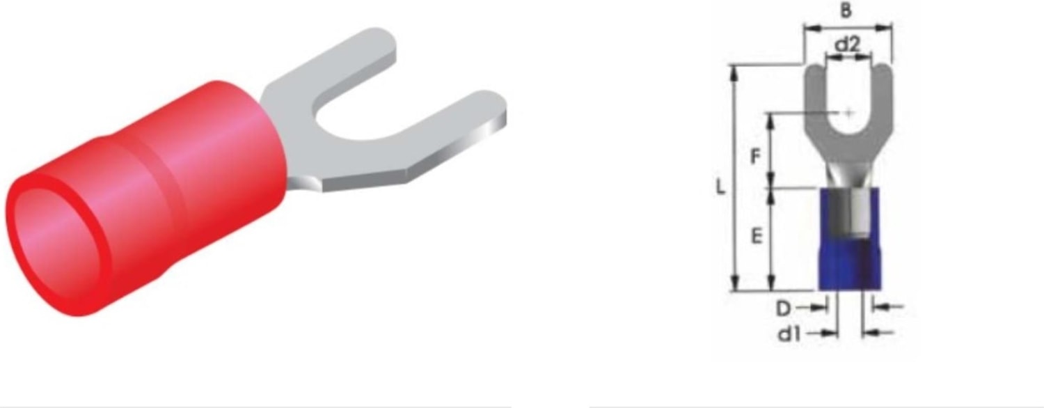 8068-6 Lv 1,5mm Çatal Tip Uç (800adet)