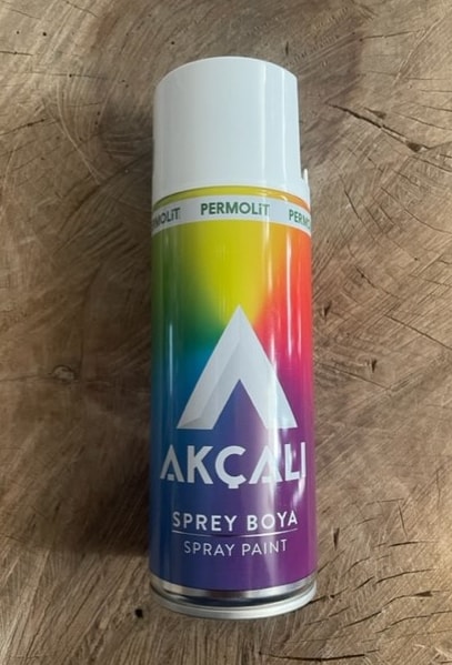 400ML Tampon Boyası Parlak Beyaz Sprey Boya Akrilik