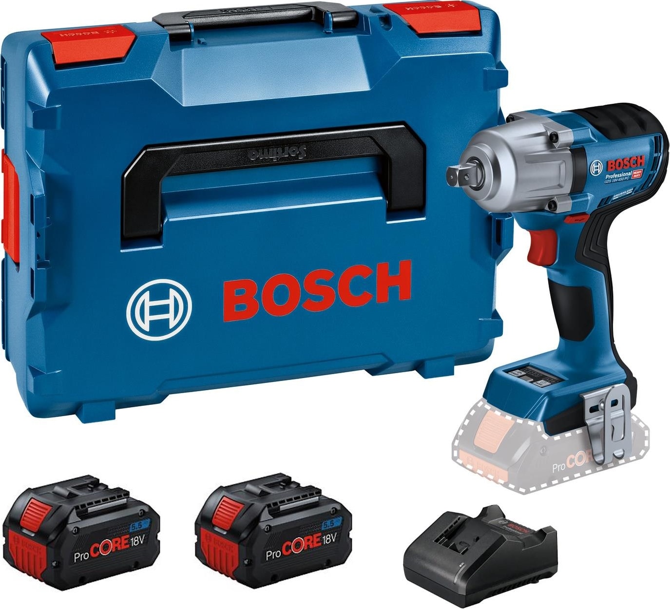 Gds 18V-450 Pc Procore 2X5.5AH Çift Akülü Darbeli Somun Sıkma