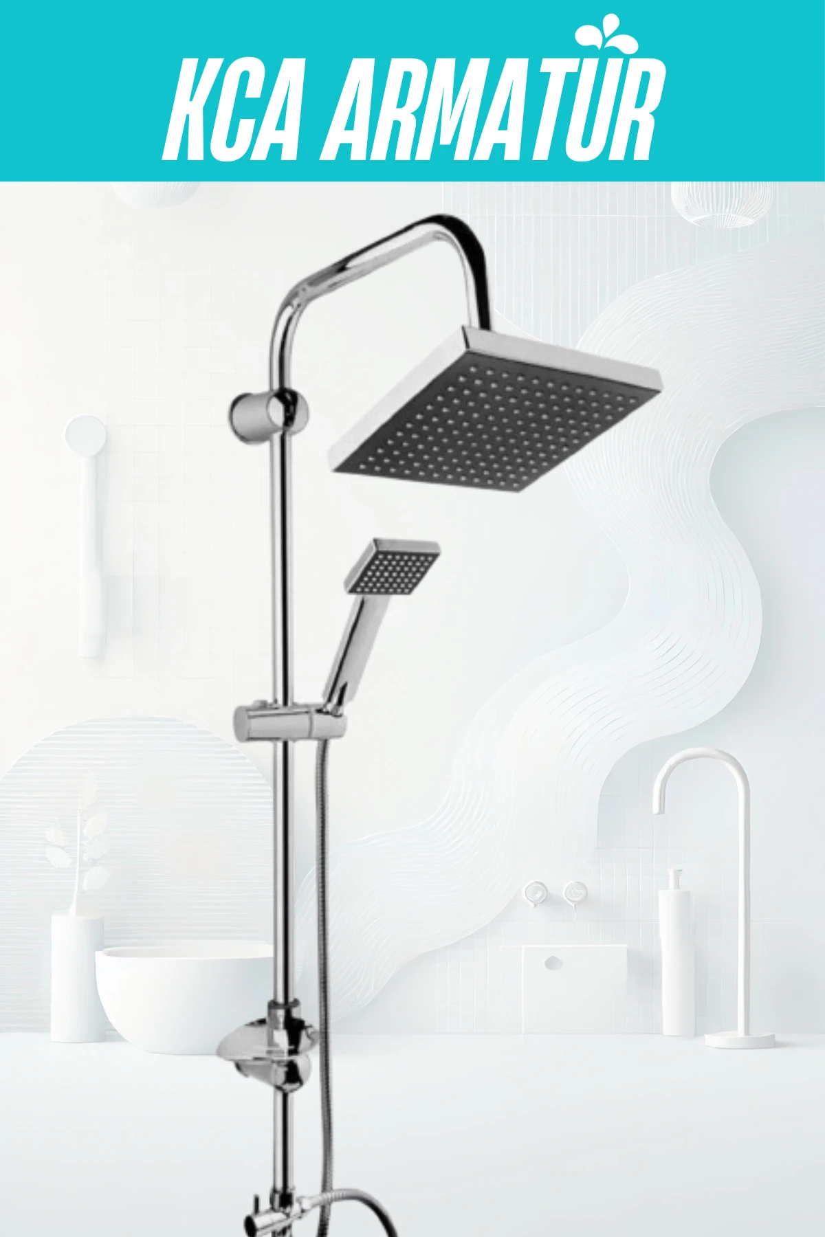 Mutfak Lavabo Banyo Bataraysı Çeşmesi Muslugu Robot Duş Sistemi 4lü Set