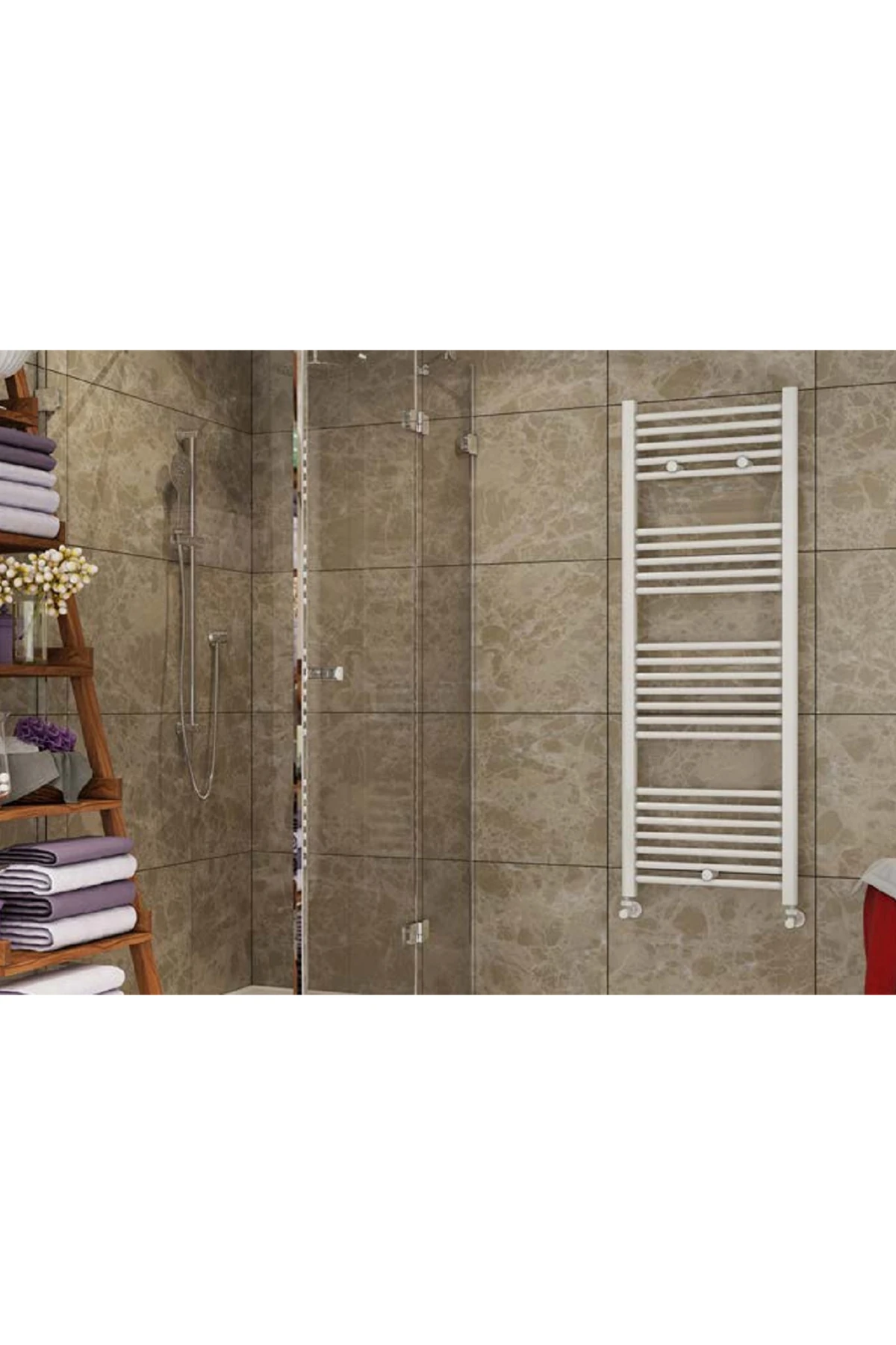 40/110 cm 15 Borulu Beyaz Havlupan