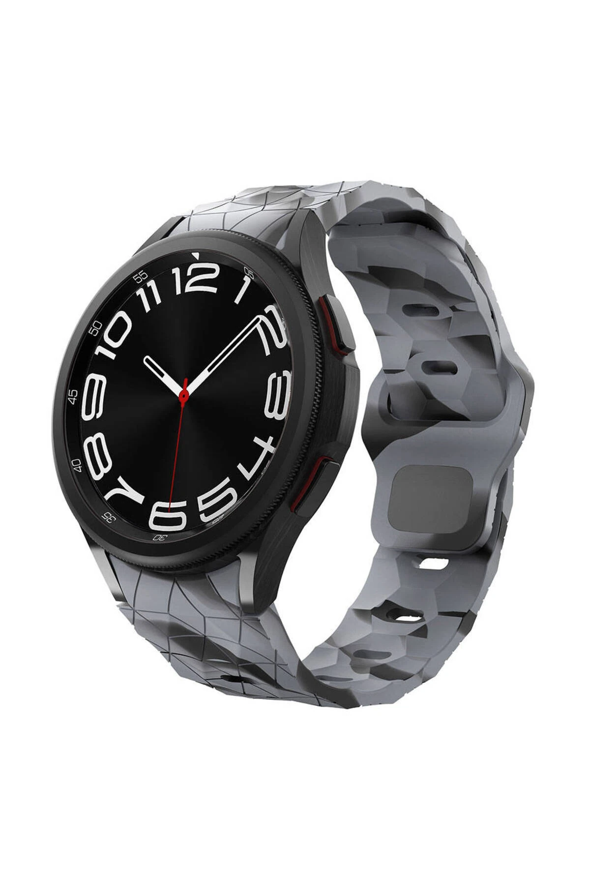 Samsung Galaxy Watch 7 40 MM İçin Renkli Klasik Prizma Desenli Silikon Kayış-Kordon KRD-116