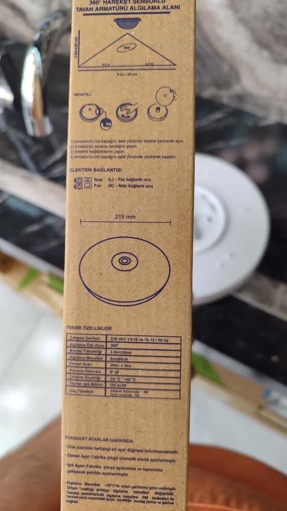 Duman Dedektörü 9 Desibel Pil Dahildir