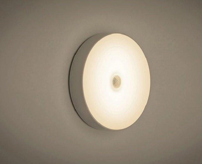 Sensörlü LED Kabin Aydınlatması - Beyaz Gün Işığı, ABS Gövde, USB ile Şarj Edilebilir, Otomatik Kızılötesi Algılama