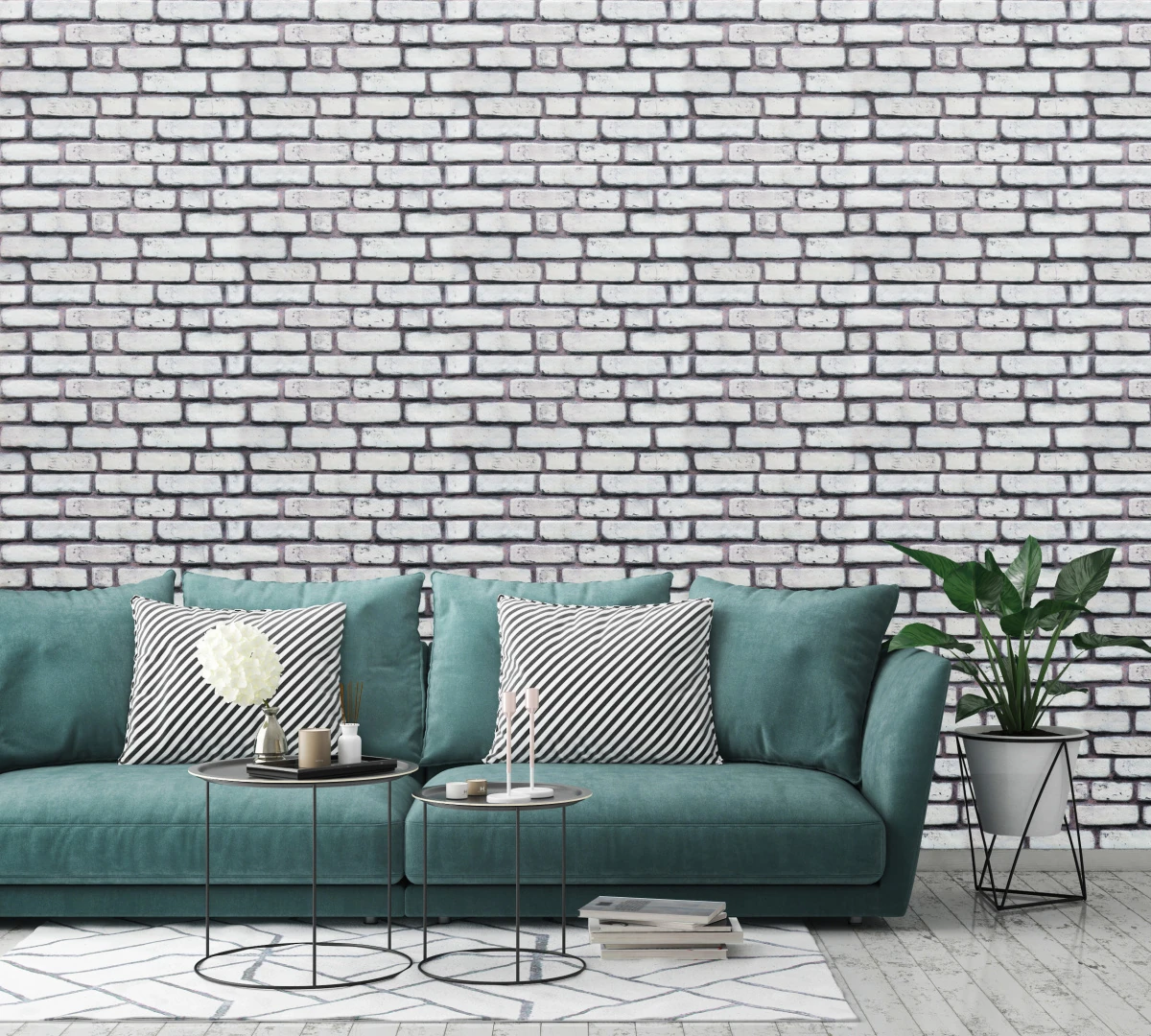 5 Adet (2,5m2) x Tuğla Desenli 3 Boyutlu Renkli Strafor Köpük Duvar Kaplama Paneli (BR-517)