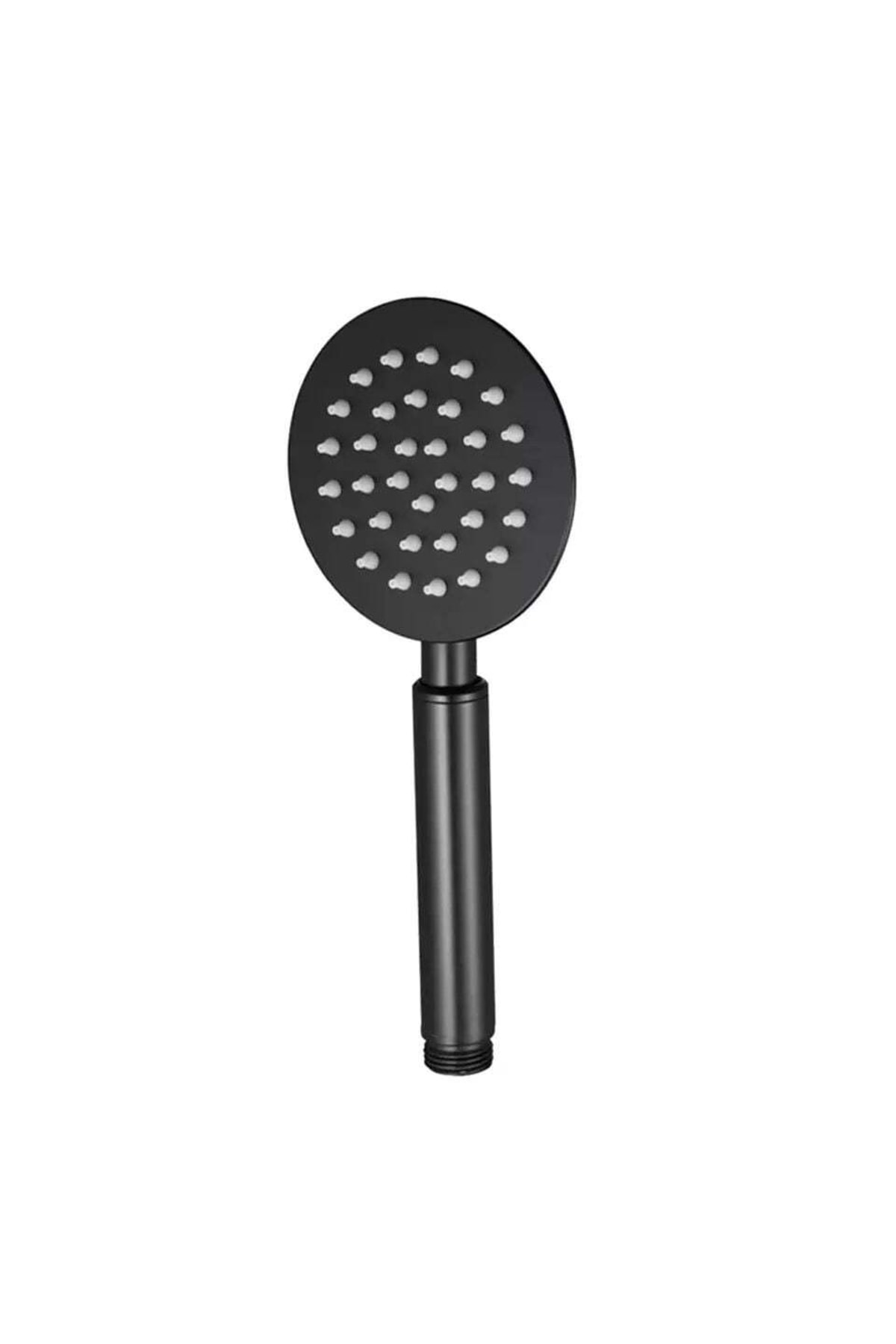 El Duş Başlığı 304 Çelik Metal Oval Siyah Ke103-b