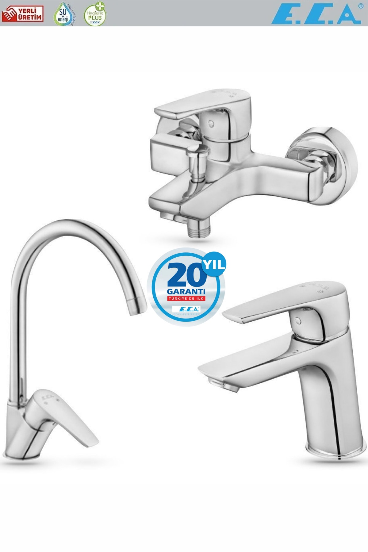 NİOBE 3'LÜ SET BATARYA(BANYO,EVİYE,LAVABO)