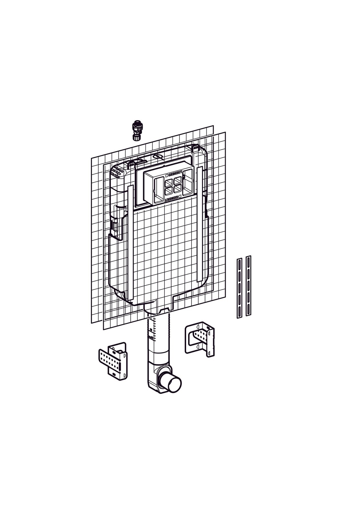 Alpha Alaturka Gömme Rezervuar Gövdesi 8 Cm