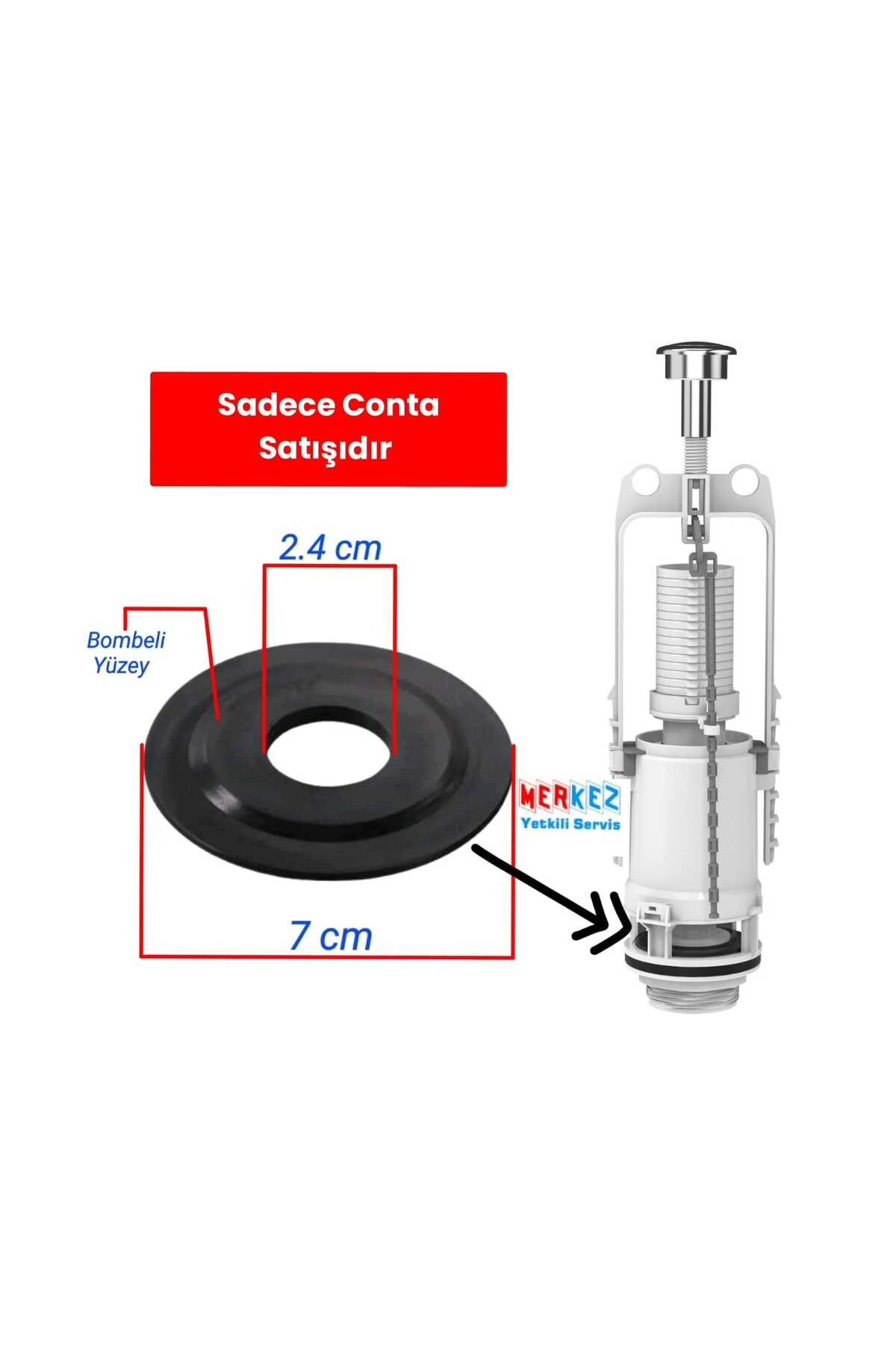 22/93 Basmalı Klozet Rezervuar İç Takım Contası
