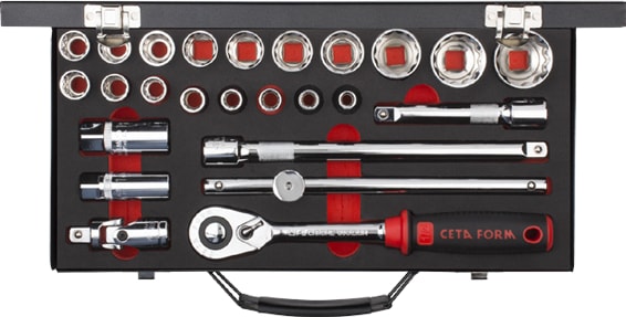 Ceta-Form 23 Parça 1/2” 6 Köşe Lokma Takımı