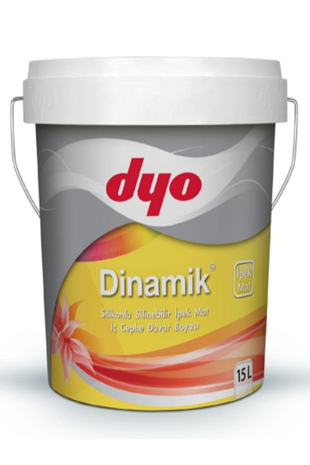 15 Litre Dinamik Silikonlu Silinebilir Ipekmat Iç Cephe Duvar Boyası 7571 Sade Gri
