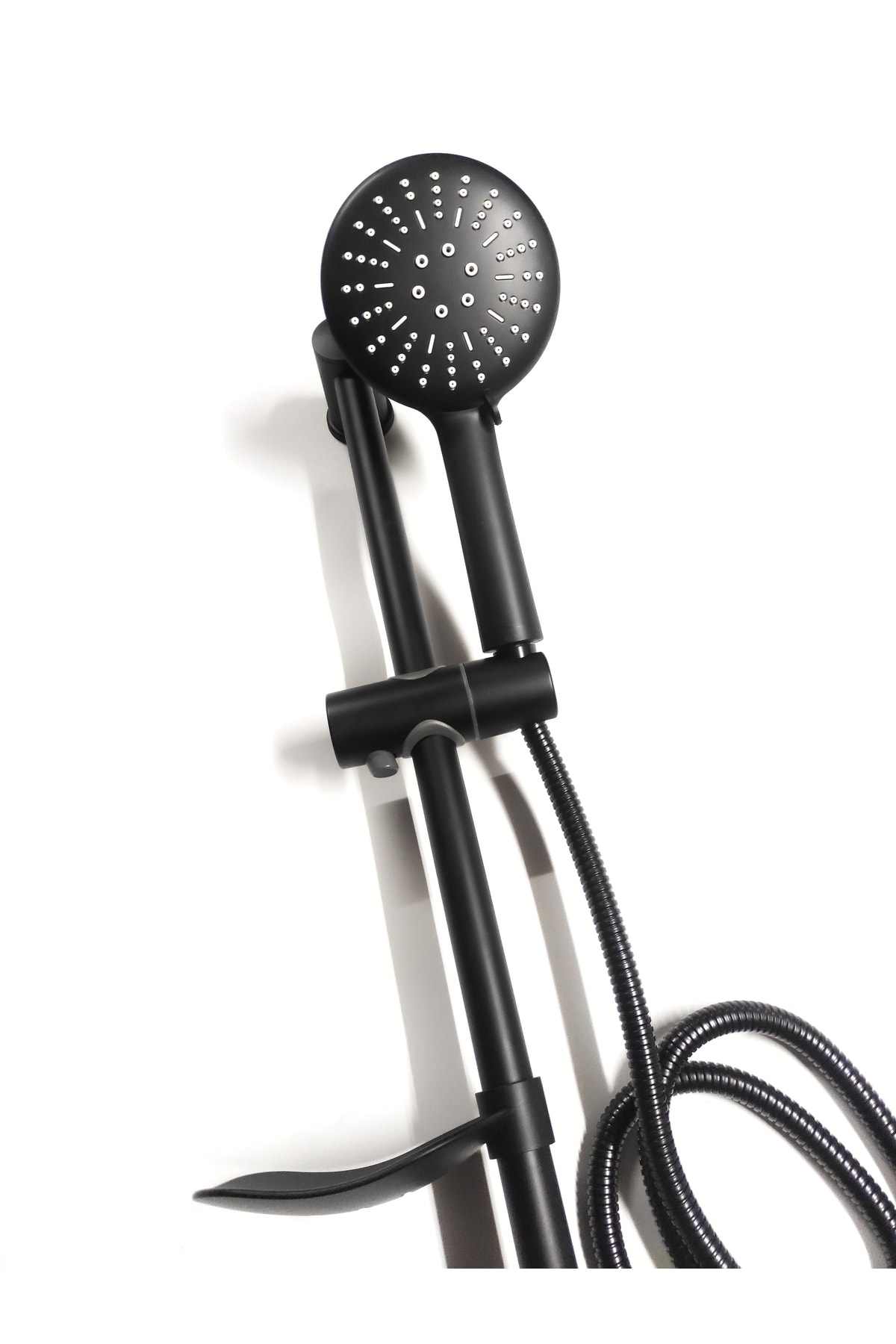 Siyah Sürgülü Mix Paslanmaz Duş Seti Lüks Alfa Seri