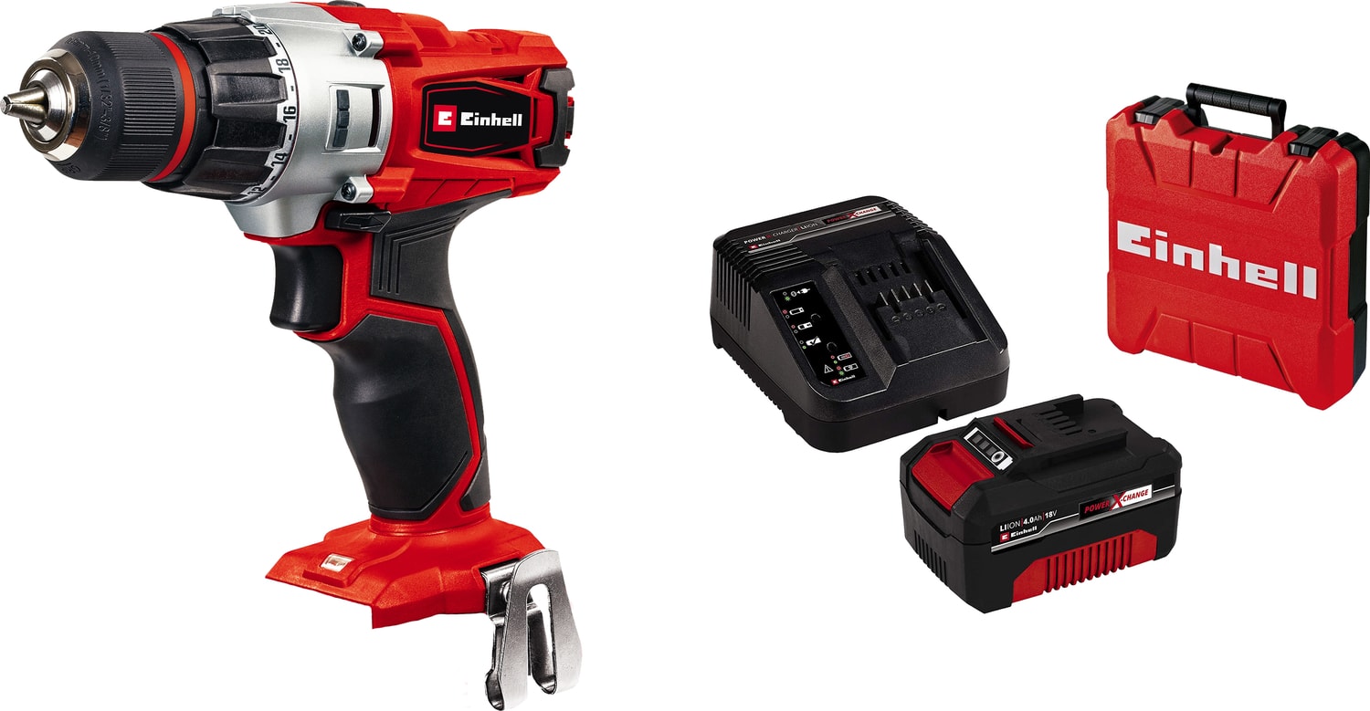 EİNHELL Te-Cd 18/2 Li Akülü Matkap + 18V 4AH Akülü Çantalı Set