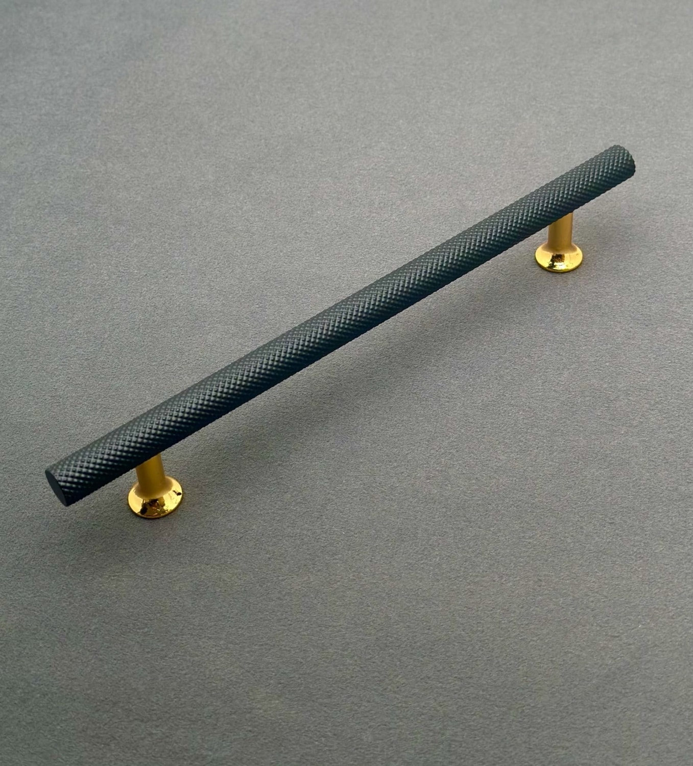 Mobilya Dolap Kulpu Mutfak Çekmece Kulpu Çizgili Dal Siyah Gold 224 mm ( 22,4 cm ) 2 Adet
