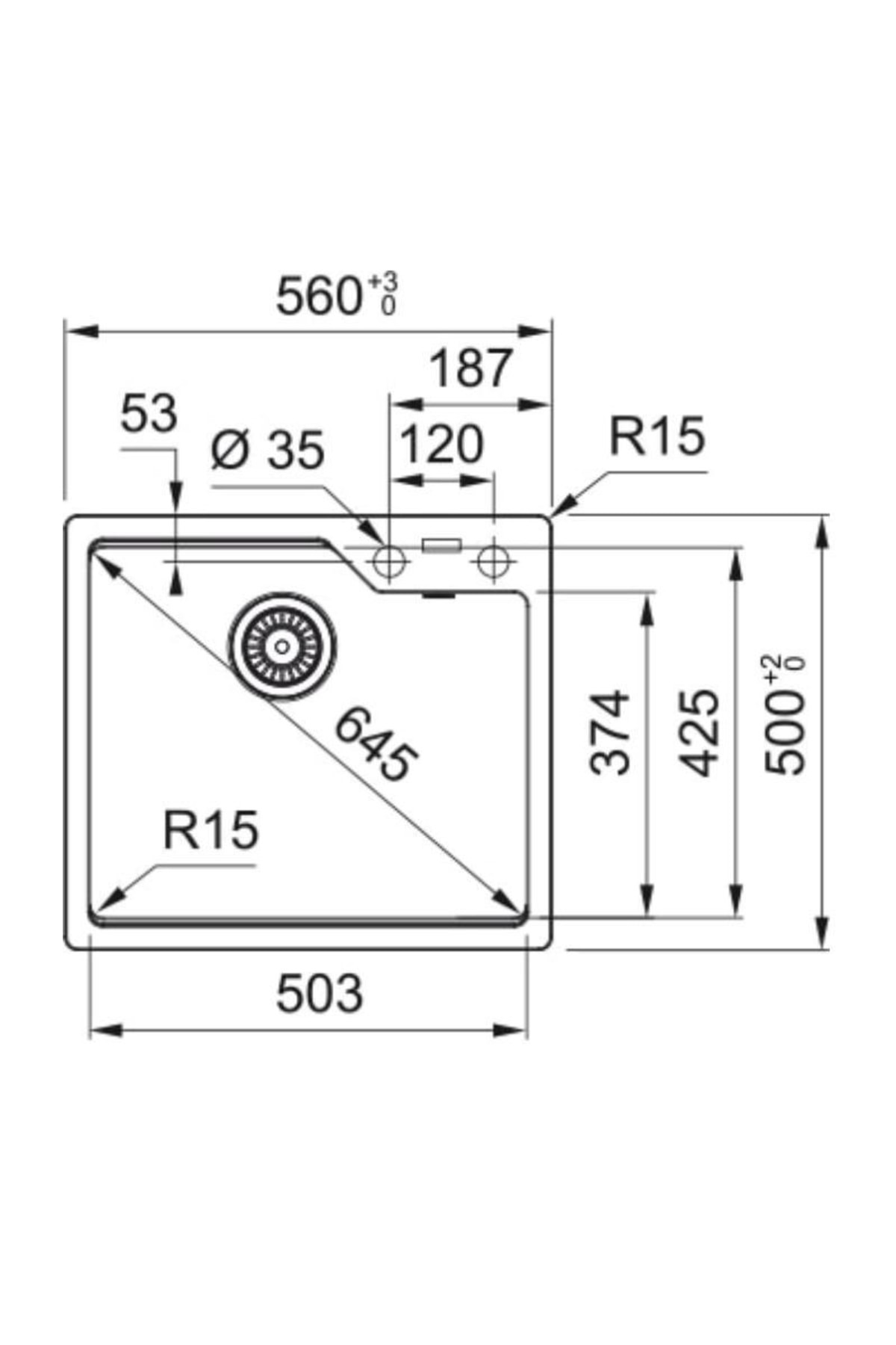 Nero Urban Ubg 610-56 Tek Gözlü Damlalıksız Granit Eviye (114.0686.793)